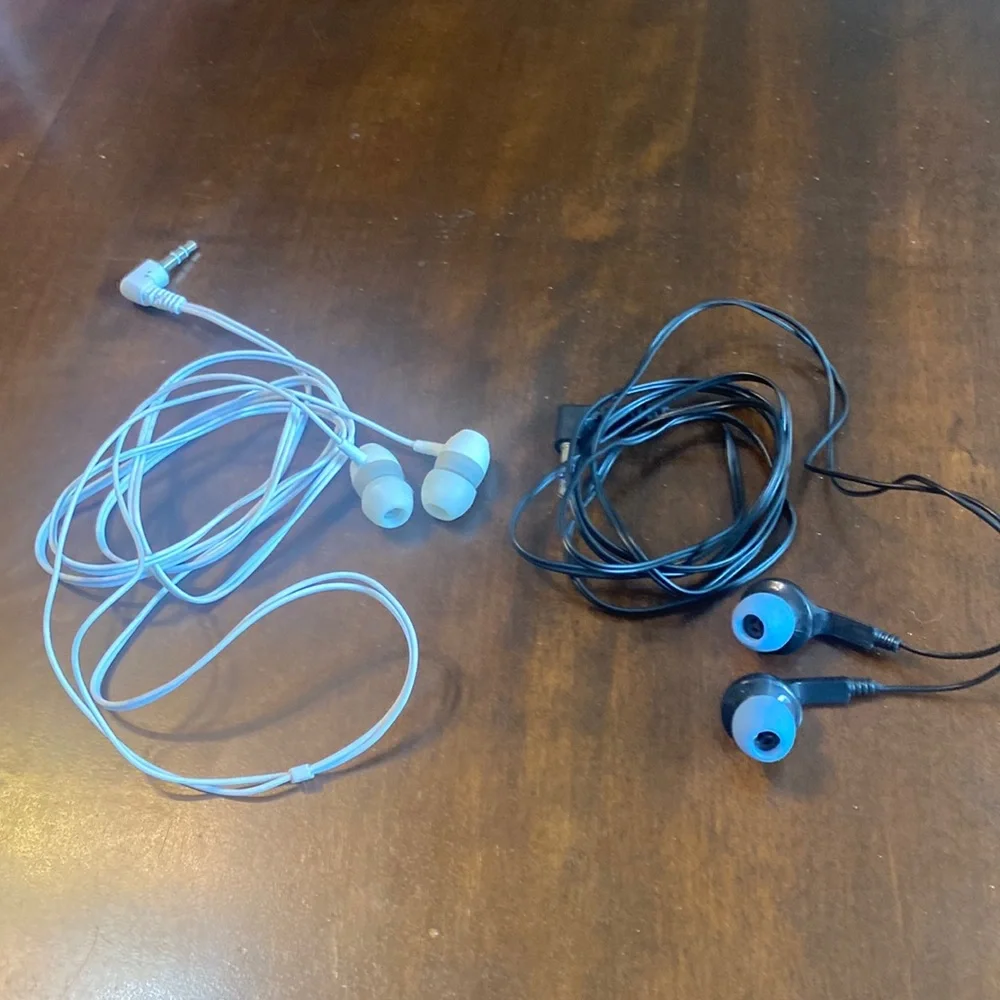 Two pairs of headphones